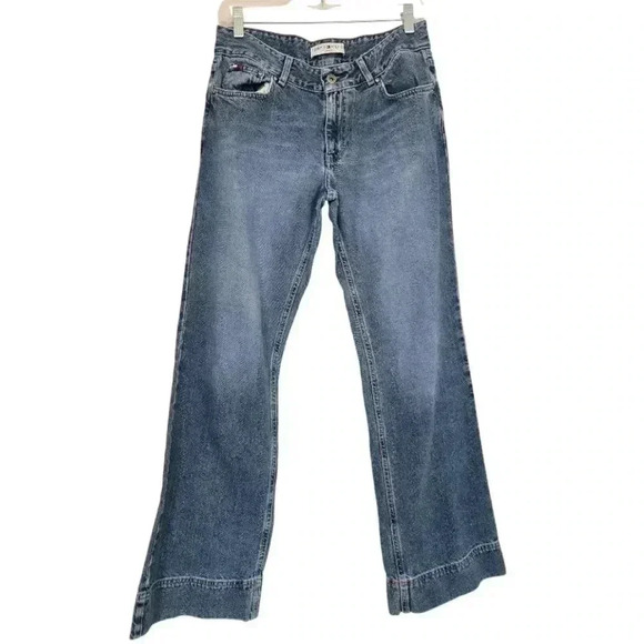 Vintage Tommy Hilfiger Women's High Rise Denim Blue Jeans, Size 6 - Picture 1 of 8